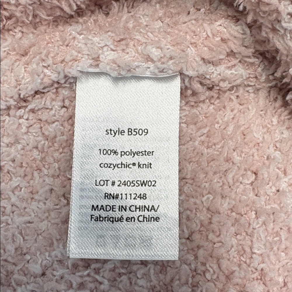 Barefoot Dreams Cozy Chic Blush Robe - Picture 5 of 5